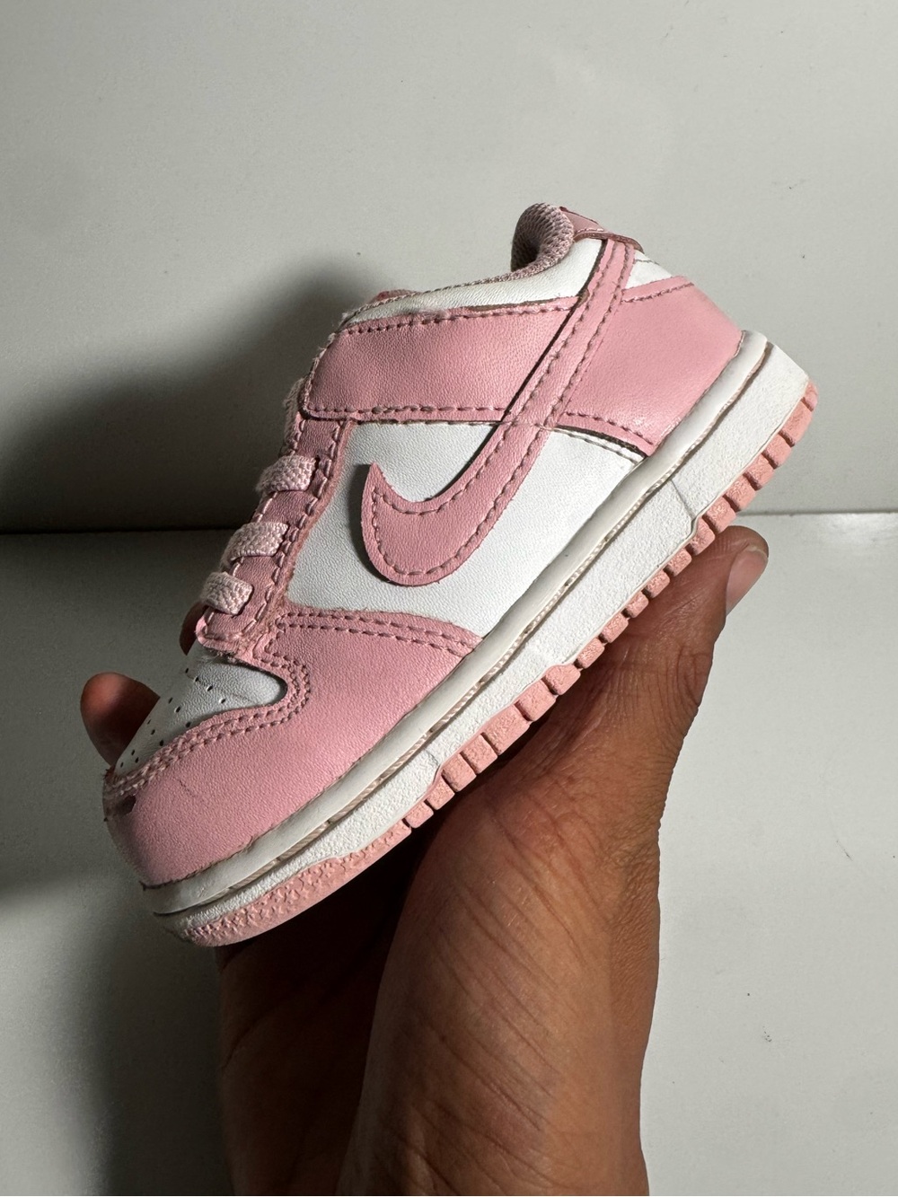 Nike Dunk Low “Soft Pink” TD Size 7c